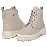 Coturno Feminino Moda Blogueira C/ Ziper Plataforma Em Couro Confort!