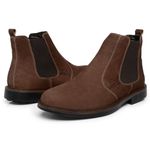 Botina Chelsea Masculina Bootsland Em Couro Legitimo Confort Anatômica