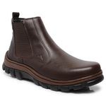 Botina Chelsea Masculina Bootsland Em Couro Legitimo Adventure Confort