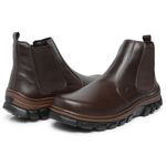 Botina Chelsea Masculina Bootsland Em Couro Legitimo Adventure Confort