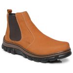 Botina Chelsea Masculina Bootsland Em Couro Legitimo Adventure Confort