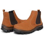 Botina Chelsea Masculina Bootsland Em Couro Legitimo Adventure Confort
