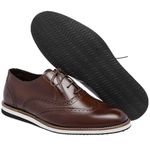 Sapato Oxford Masculino Sport 100% Couro Lançamento Zaykkon