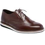 Sapato Oxford Masculino Sport 100% Couro Lançamento Zaykkon