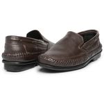 Sapatilha Mocassim Sapato em Couro Legitimo Masculino Casual Leve