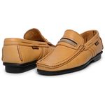 Sapatilha Mocassim Sapato em Couro Legitimo Masculino Casual Confort Econ!