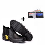 Botina em Couro + Brinde