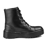 Bota Coturno Feminina Cano Longo Black