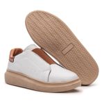 Tênis Branco e Caramelo