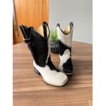 KIT BOTA TEXANA EM COURO PELOS CANO PEÃO + BAINHA + FACA