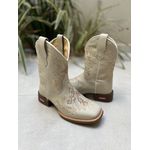 TEXANA CAPOTINHA EM COURO OFF WHITE CRUZ + RAMOS