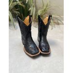 TEXANA CAPOTINHA EM COURO BORDADA ALL BLACK