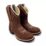 BOTA CAPOTINHA EM COURO MARROM