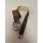 COMBO BOTA TEXANA + CINTO EM COURO BORDADO TRIBAL