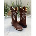 BOTA TEXANA EM COURO CAFÉ FILTRO DOS SONHOS
