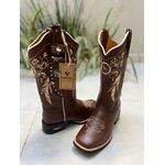KIT BOTA TEXANA EM COURO FILTRO DOS SONHOS + BAINHA + FACA