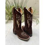 BOTA TEXANA EM COURO BORDADO FILTRO DOS SONHOS