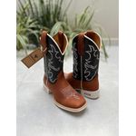 BOTA TEXANA EM COURO BORDADO BRANCO