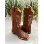 BOTA TEXANA VITORIA EM COURO BORDADA