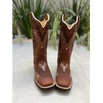 BOTA TEXANA EM COURO HORSE CAFE BORDADO TRIBAL