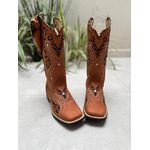 KIT TEXANA EM COURO BORDADO TRIBAL + BAINHA + CANIVETE E NOME PERSONALIZADO 