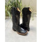BOTA TEXANA EM COURO ESTILIZADO ARRAIA BORDADO TRIBAL COM METAIS