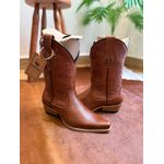 BOTA TEXANA EM COURO MUSTANG BORDADO BASICO BICO FINO SOLADO MADEIRA CANO TRADICIONAL