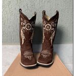 BOTA TEXANA EM COURO NOBUCK FILTRO DOS SONHOS