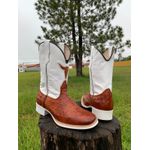 BOTA TEXANA EM COURO RECORTE TOURO