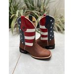 BOTA TEXANA EM COURO MARROM ESTADOS UNIDOS