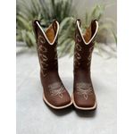 BOTA TEXANA EM COURO BORDADO ARAME