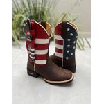 KIT TEXANA EM COURO BORDADO ESTADOS UNIDOS+ BAINHA + FACA