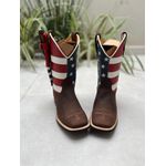 KIT TEXANA EM COURO BORDADO ESTADOS UNIDOS+ BAINHA + FACA