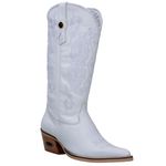 Bota Feminina Texana Couro Nobre Cor Preta Bordada Cano