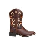 Bota Montaria Country Feminina Cano Médio Em Couro Com Bordados