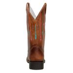 Bota Feminina Country Em Couro Bovino Com Bordados De Flechas
