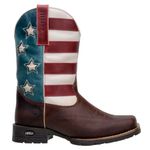 Bota Texana Masculina De Bico Quadrado USA Estrela