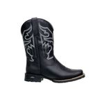 Bota Masculina Texana Em Couro Bovino Legítimo Preto Solado Texas