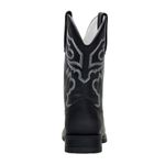 Bota Masculina Texana Em Couro Bovino Legítimo Preto Solado Texas