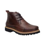 Coturno Masculino Beretta Cano Curto Em Couro Legítimo Na Cor Café