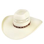 Chapéu Top Bull Bangora Impermeável com Fita Marrom e Detalhes Bege