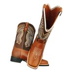 Bota 10.021 fóssil tabaco / marrom nobuk