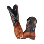 Bota Oliveira - Infantil - Anaconda Castanho/ Preto Anilina 