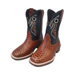 Bota Oliveira - Infantil - Anaconda Castanho/ Preto Anilina 