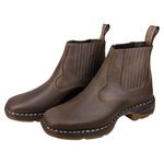 Botina Vira Francesa - Solado Jump Crazy Horse Truffle 