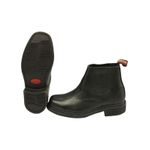 Botina Oliveira vira comum bico quadrado - Preto 