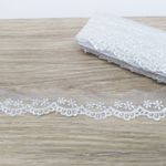 Renda de Organza BO001 (pcte 13,7mts) - Branca