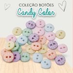 Botões Candy Color Fosco no. 18 - (pacote 30 unidades)