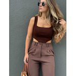 Cropped Becca - Marrom cacau