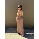 Vestido Flower - Marrom